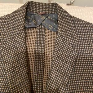 Vintage SCHWOBILT Classic Houndstooth Blazer - Black and Brown